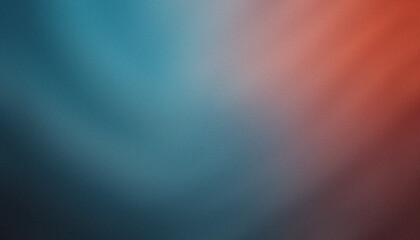 Obraz premium Soft gradient background with grain texture and noise effect combines nostalgic 70s retro wave style, vintage-inspired aesthetic, perfect for poster design, banner template, or digital header