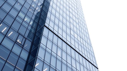 Modern Geometric Skyscraper, Reflective Glass Facade, Stunning Architecture