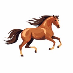 Obraz premium horse silhouette isolated on white