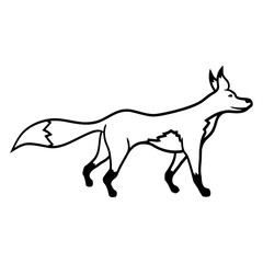 Red Fox Forest Animal Cunning Smart Cute Wild Dog Design Lover Art Vector Illustration Card T-Shirt Poster Sticker Graphic Print Decorative Drawing Isolated Logo Decoration Symbol Creative Cool Style
