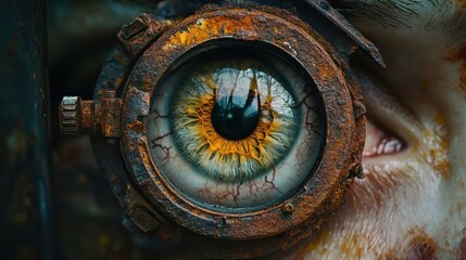Surreal close-up of an eye.