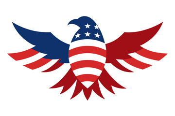 Independence Day United State american flag emblem