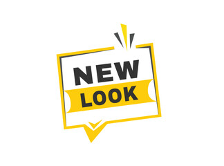 New look banner, web element advertising design. announcment vector illustration.