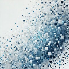 Fototapeta premium The image is an abstract design featuring a predominantly white background. 