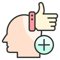 Positive  Icon Element For Design