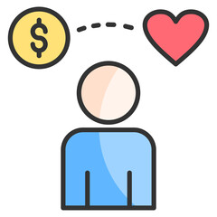 Life Balance  Icon Element For Design