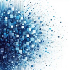 Fototapeta premium The image is an abstract design featuring a predominantly white background. 