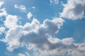 blue sky with clouds