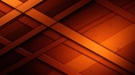Ombre effect, transitioning from deep blacks to warm, vibrant hues of copper, red, brown. The background is comprised of intricate, angular geometric shapes.