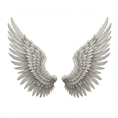 Obraz premium angel wings isolated on white