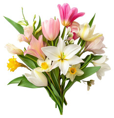 Obraz premium PNG Arrangement blossoms flowers petals.