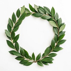 green laurel wreath