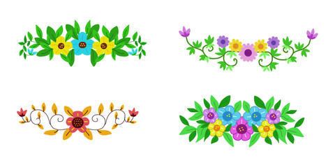 hand drawn flowers Spring for creative, decorative, and artistic design projects, floral bouquets, flower compositions, Beautiful romantic flower collection	