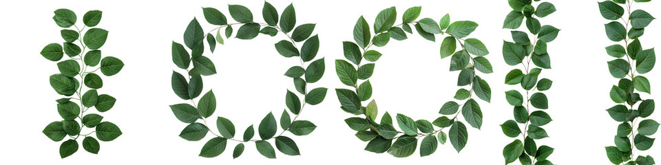 Fototapeta premium Captivating Green Foliage Forming the Word Grow Showcasing Nature s Abundance and Renewal