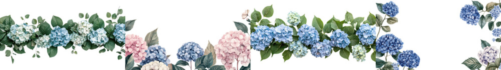 Lush Hydrangea and Peony Floral Bouquet in Pink and Blue Hues