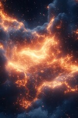 Fototapeta premium Cosmic Data Cloudscape