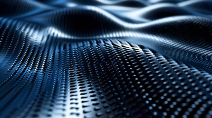A textured blue surface resembling waves, showcasing depth and fluidity in design.