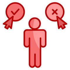 Decision-Making  Icon Element For Design