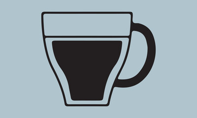 Coffee and tea cup set illustration  illustration, tea cup, coffee - drink, tea - hot drink, icon set, coffee cup, milk, cup, drink, symbol, vector, food, icon symbol, heat - temperature, square - com