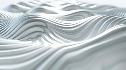 A smooth, abstract wave pattern in white, suggesting fluidity and motion.