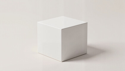 Fototapeta premium Cube Packaging Mockup on a clean neutral background