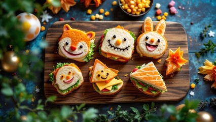 Obraz premium Sandwiches for kids