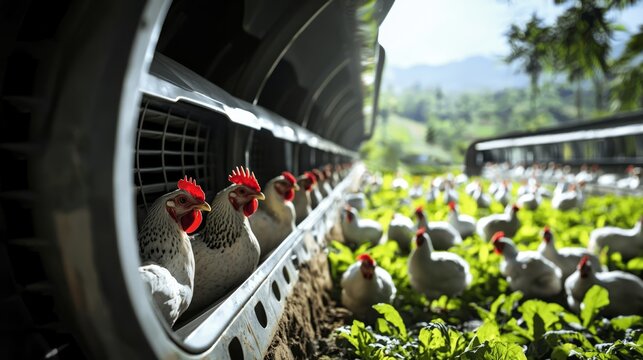 Innovative housing solutions enhance the living conditions of broiler chickens.