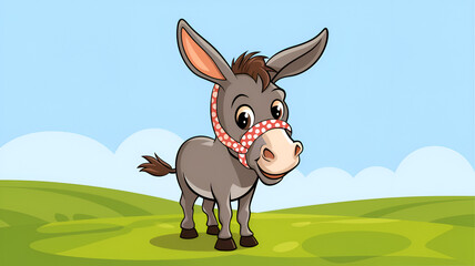 donkey in the meadow
