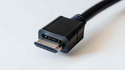 Close-up of a High-Quality HDMI Cable Connector