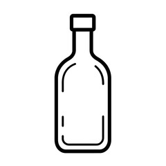  Glass Bottle Drink Liquid Beverage line icon 