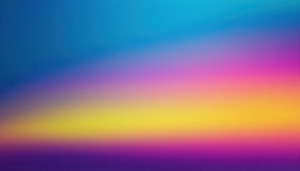 Vibrant Artistic Abstraction An Explosion of Colorful Gradients Merging Blue, Purple, Yellow, and Pink, Enhanced by a Soft Grain Texture
