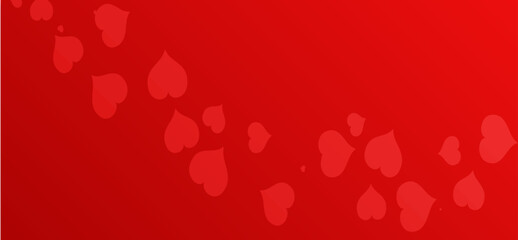 red background with heart