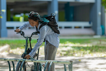 Securing a Bicycle in Urban Setting