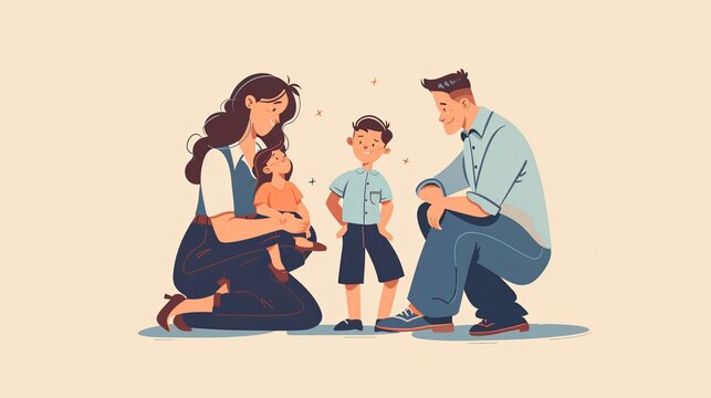 Effective Parental Influence in Child Communication for Adobe Stock Photos