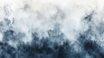 Obraz premium Abstract image with a textured, mottled appearance. Shades of blue and gray create a smoky, atmospheric effect. The color transitions from lighter to
