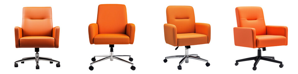 Fototapeta premium Comfortable and Stylish Office Chairs for a Productive Workspace Ergonomic and Adjustable Seating Solutions for the Modern Corporate Environment