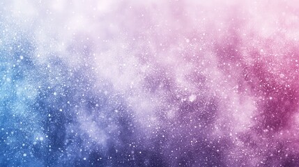 Fototapeta premium Abstract cosmic background with pink, purple, and blue nebula clouds and sparkling white stars. Soft, dreamy, and ethereal atmosphere. Ideal for