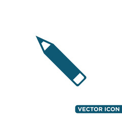 Minimalist Pencil Icon Design Template 