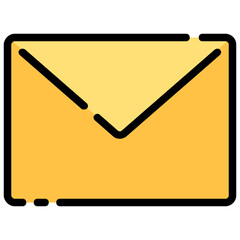 email vector filled outline icon