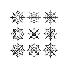 Naklejka premium pider web vector icon