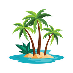 palm tree vector, vector and illustration, vector style