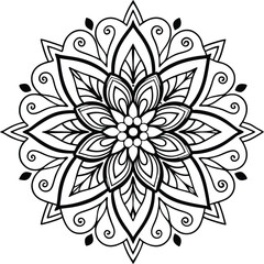Ornamental Mandala Flower Design