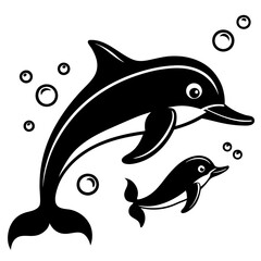 dolphin jumping out of water