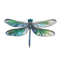 Dragonfly Isolated on Transparent Background