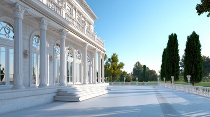 Fototapeta premium Grand Classical Building Exterior