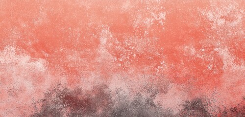 Fototapeta premium Detailed grainy texture on a coral to dark coral gradient