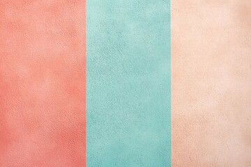 Fototapeta premium Apricot fades into mint, textured with suede