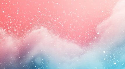 Fototapeta premium Abstract background with soft pastel colors, pink, blue and white. Sparkling texture with a wave like pattern. Dreamy, ethereal mood. Ideal for