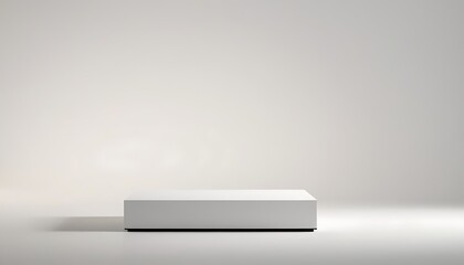3D rendering product display platform,Empty white podium stage table in white empty studio room with sunlight beams from windows. White empty table stage mock up background for products,1654