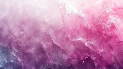 Fototapeta premium Abstract image featuring a textured background in shades of pink, purple, and white. The texture resembles a cloudy or foamy substance with subtle